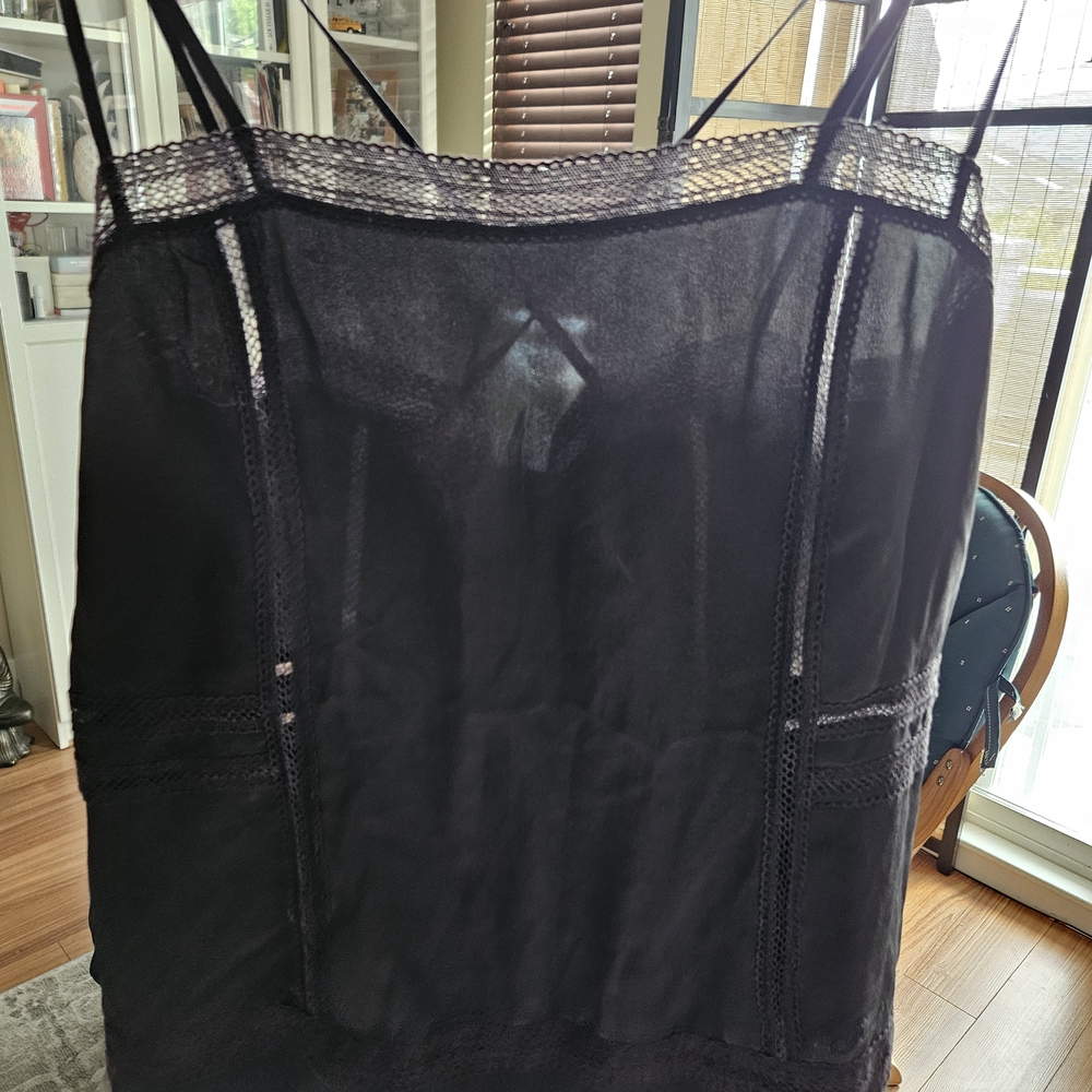 Diesel Black Sheer Tank Top